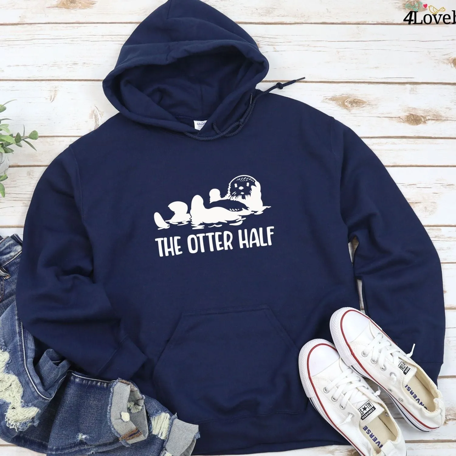 Adorable Otter-Themed Couples' Matching Outfits Set - Perfect Gift for Valentine's Day