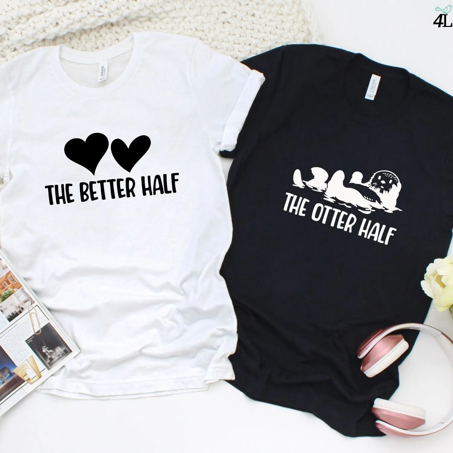 Adorable Otter-Themed Couples' Matching Outfits Set - Perfect Gift for Valentine's Day