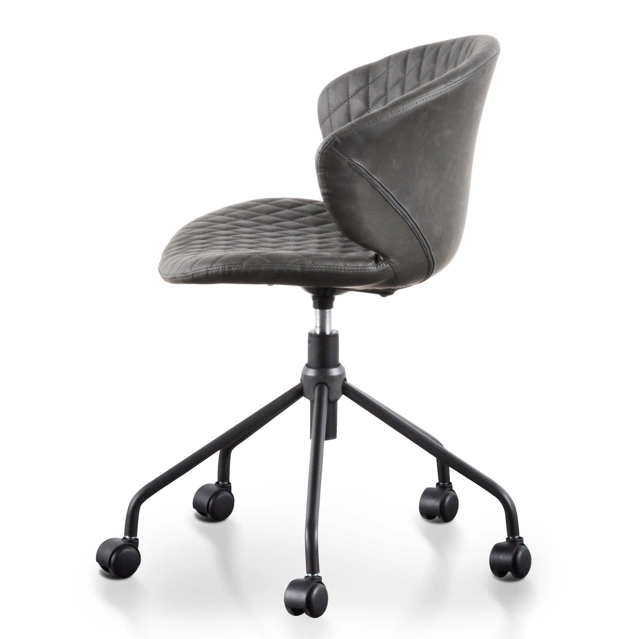 Amos Office Chair - Charcoal with Black Base