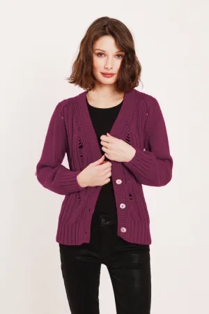 Aria Ladder Cable Cardigan