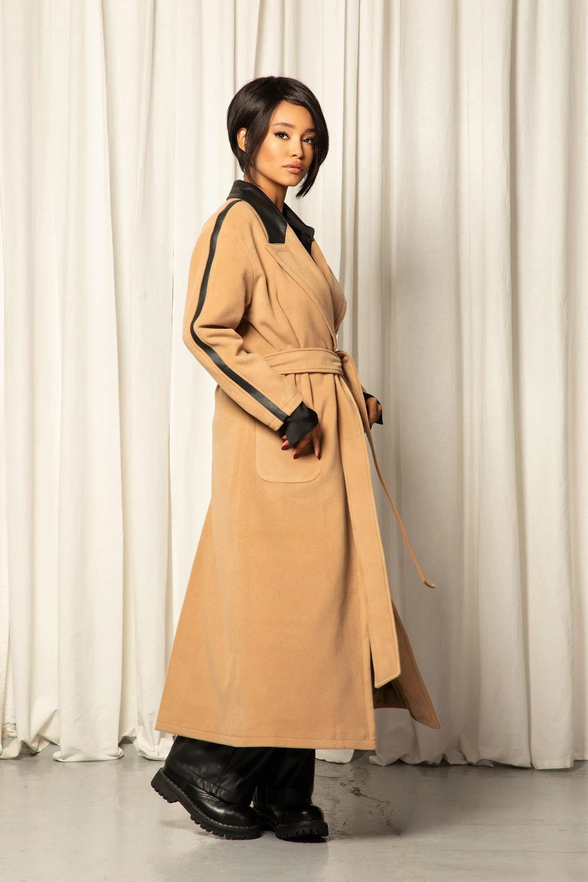 BELTED ROBE JACKET