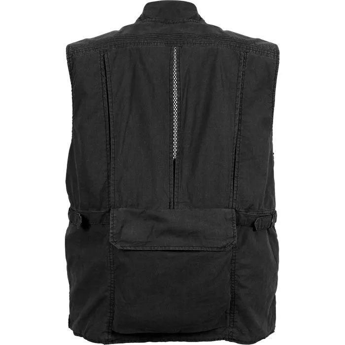 Black - Deluxe Safari Outback   Photo Journalists Vest