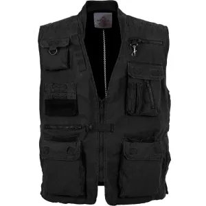 Black - Deluxe Safari Outback   Photo Journalists Vest