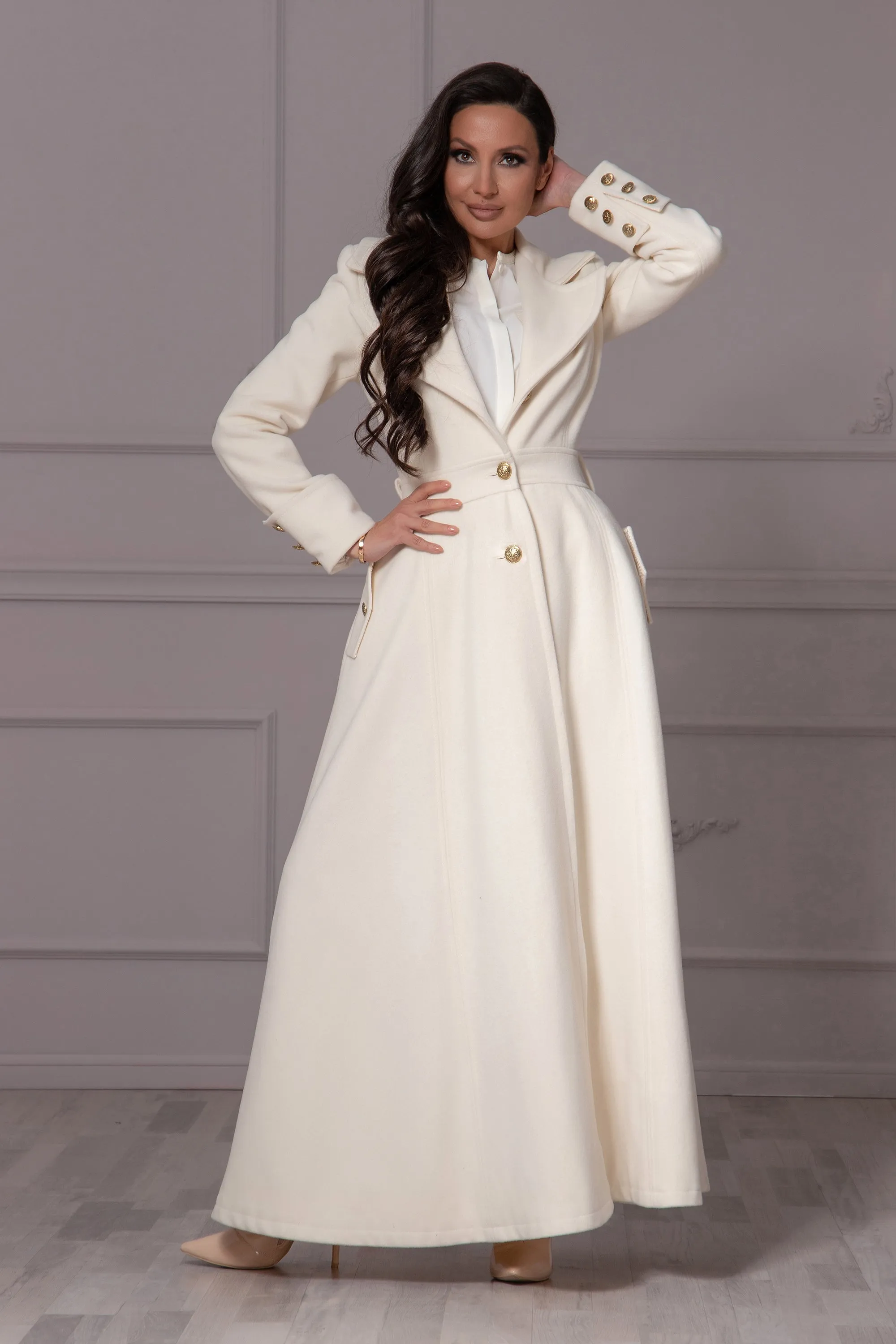 BRIDAL MAXI COAT