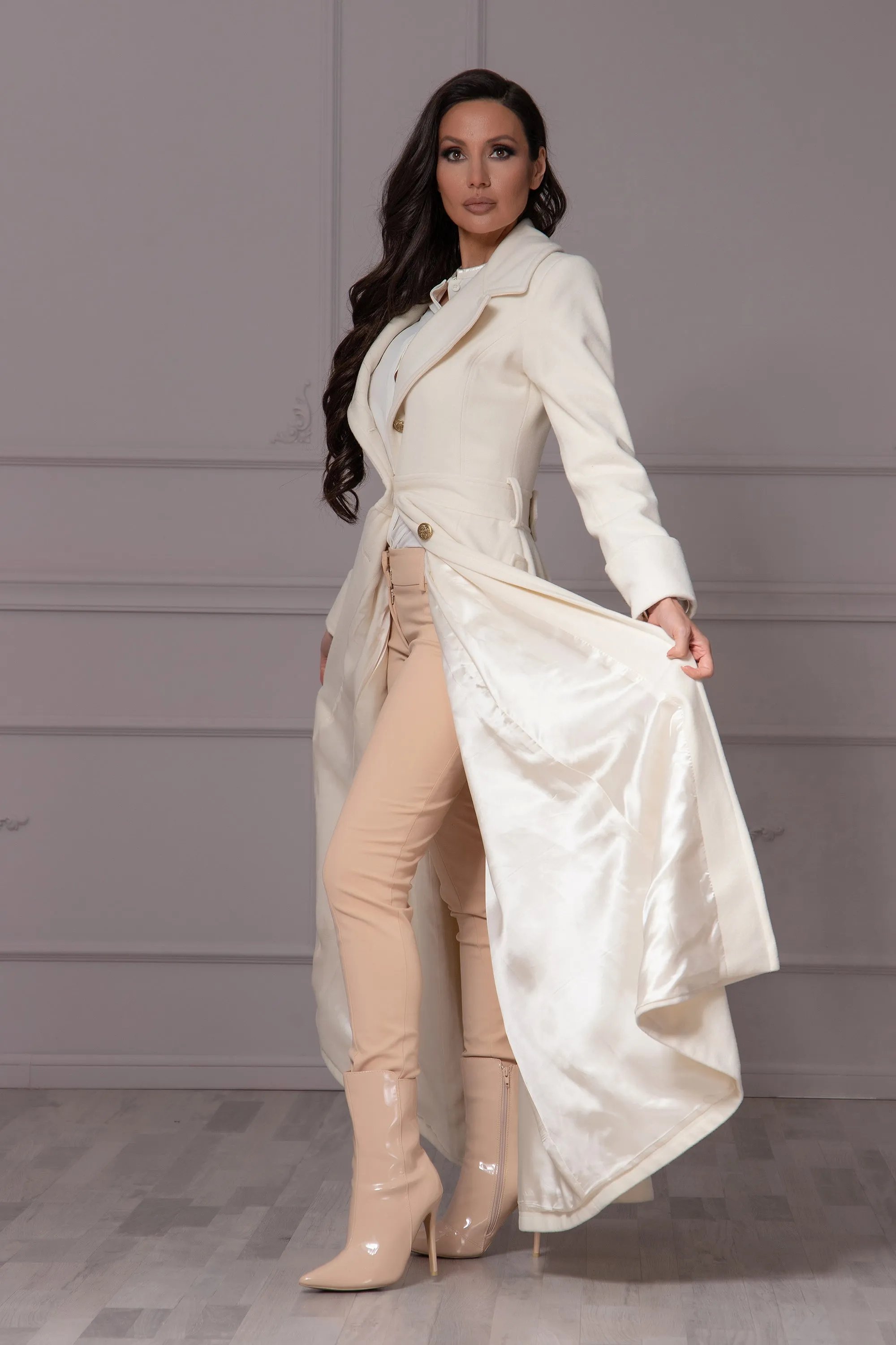 BRIDAL MAXI COAT