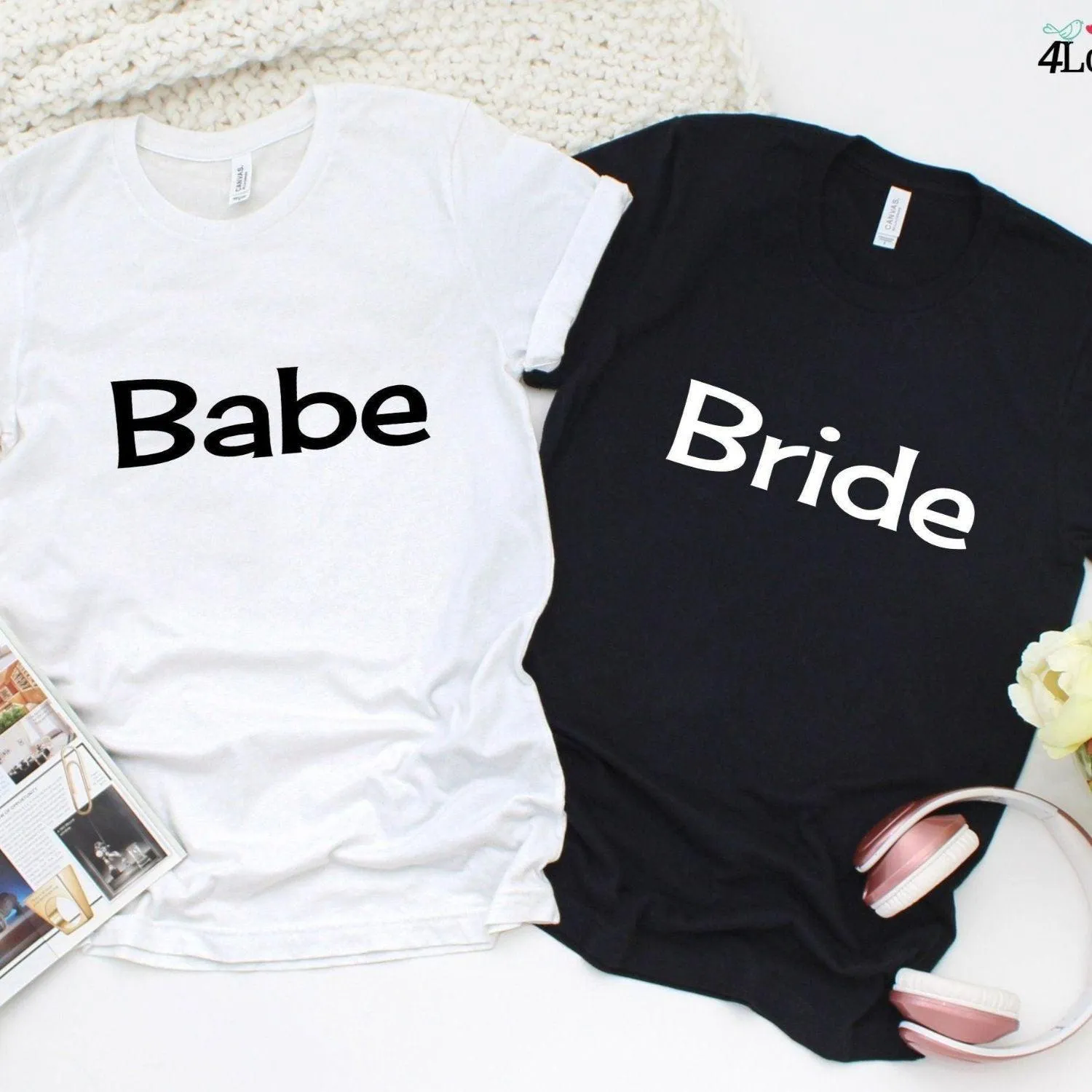 Bride & Babe Bachelorette Party Matching Set: Celebratory Outfits for Bridal Shower Guests and Wedding Mementos