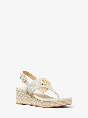 Camila Logo Wedge Sandal