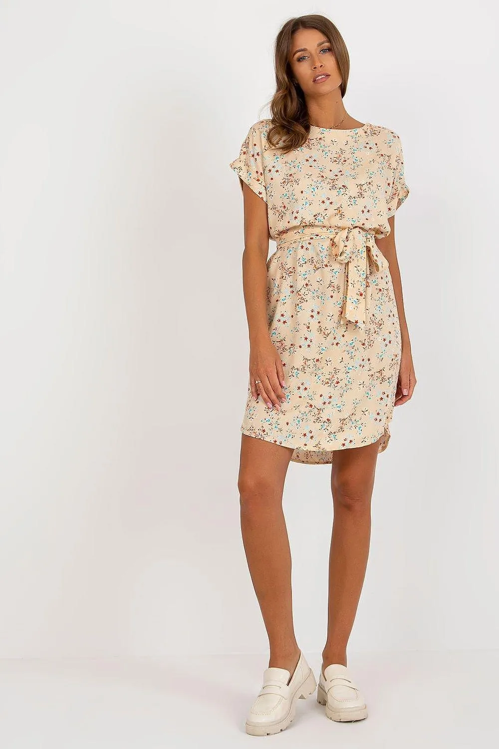 Chic Parisian Floral Day Dress - Effortless Summer Sophistication