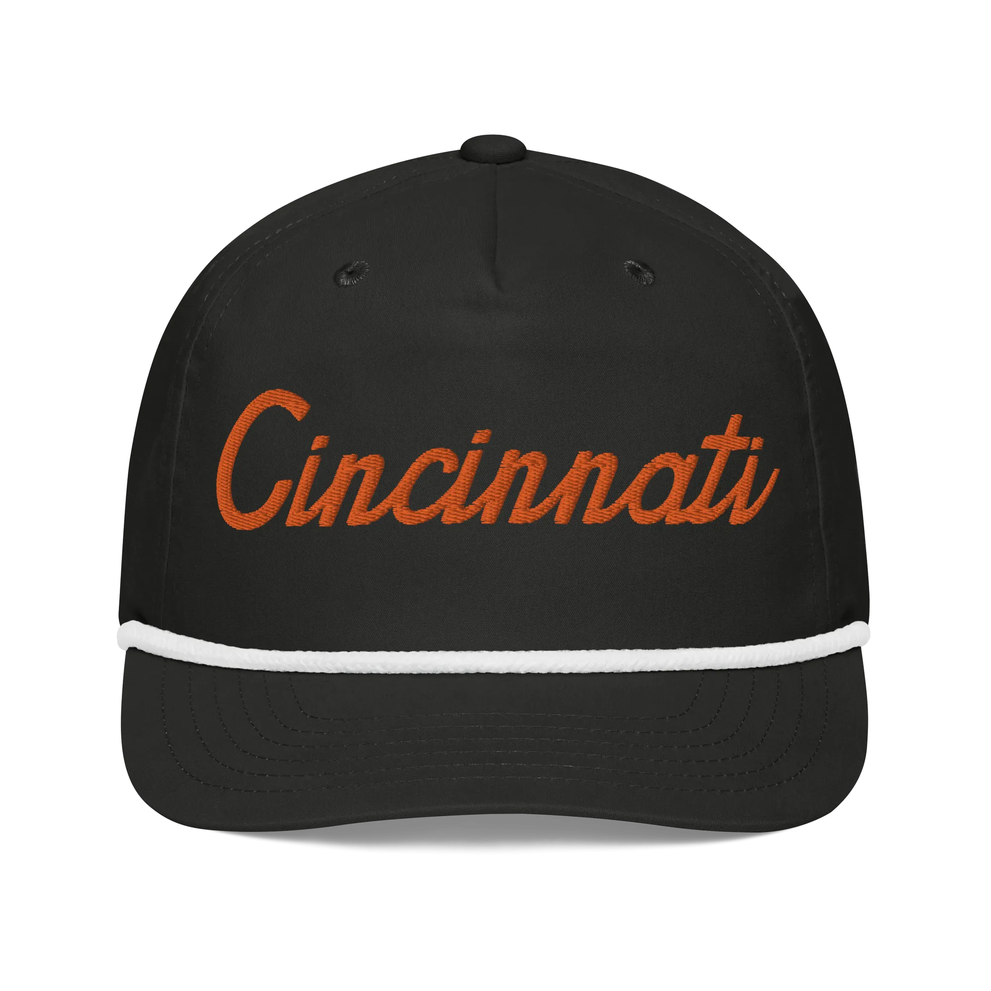 Cincinnati Classic Orange Script Rope Hat