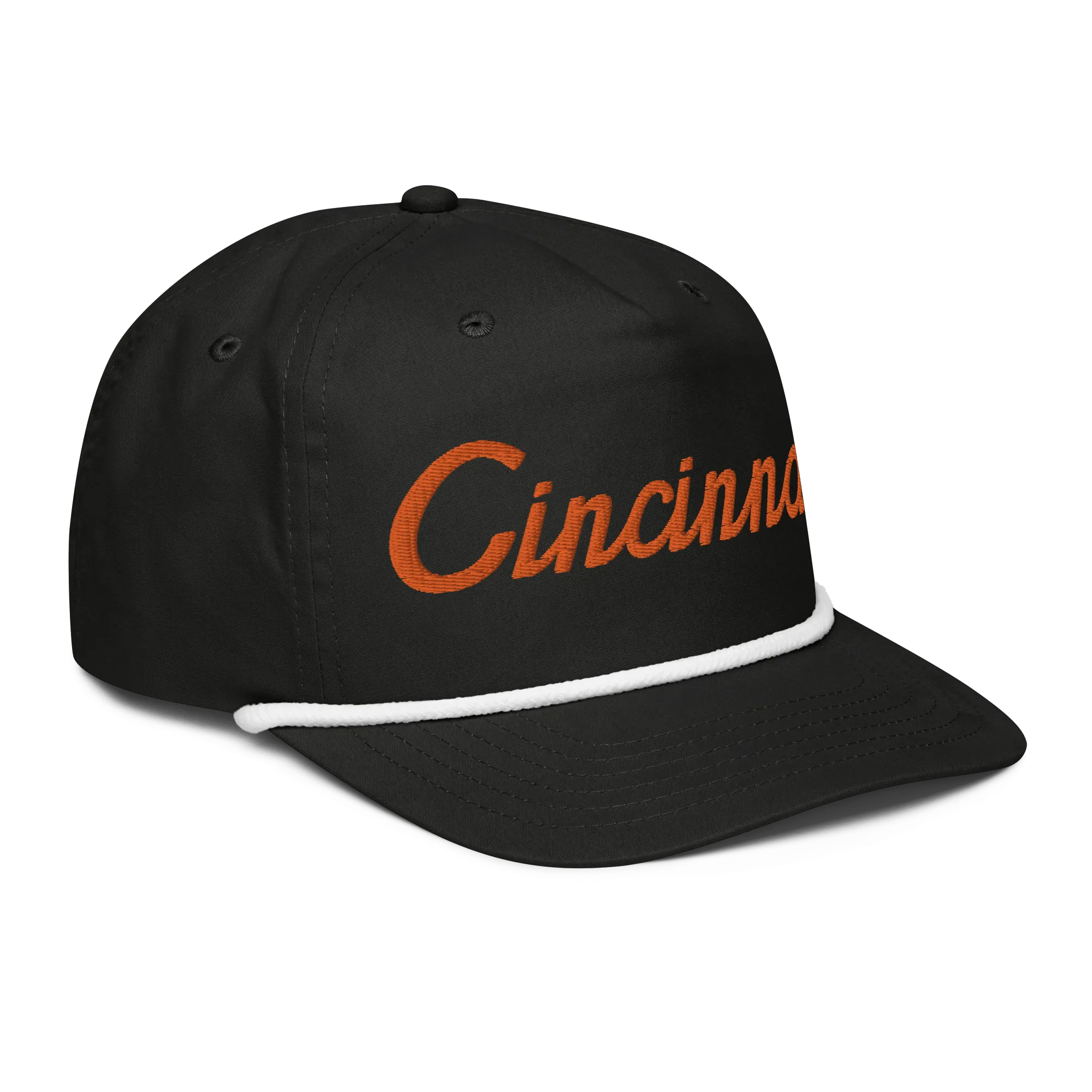 Cincinnati Classic Orange Script Rope Hat