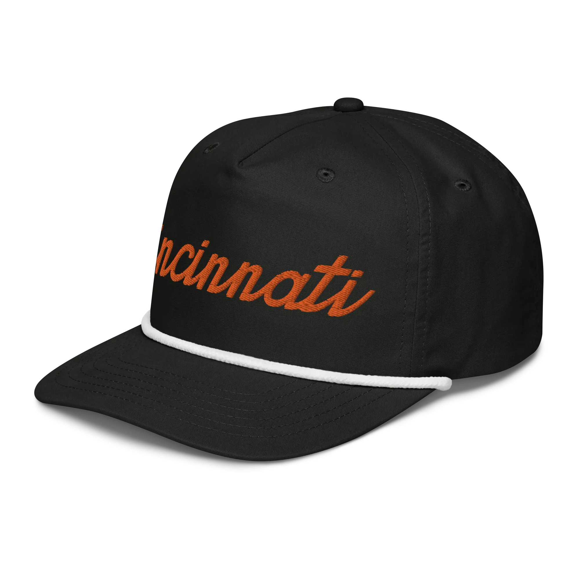 Cincinnati Classic Orange Script Rope Hat