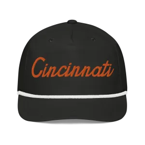 Cincinnati Classic Orange Script Rope Hat