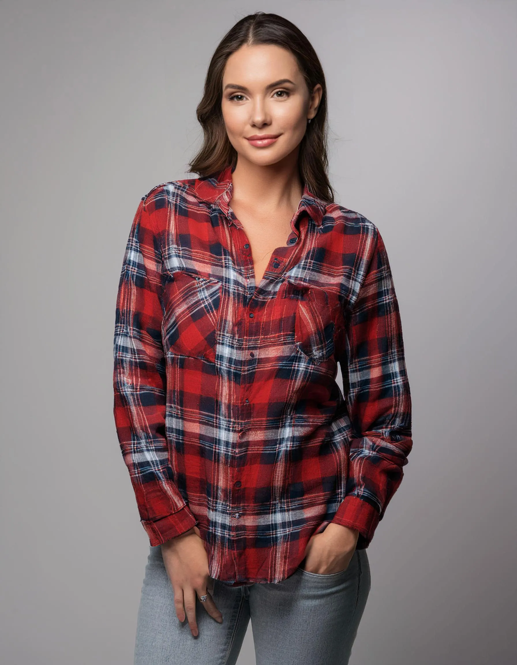 Classic Red Flannel Shirt