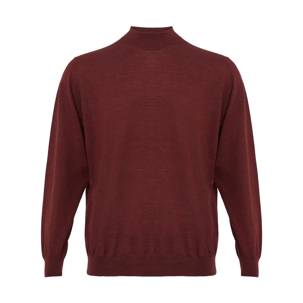 Colombo Elegant Cashmere Red Sweater for Men