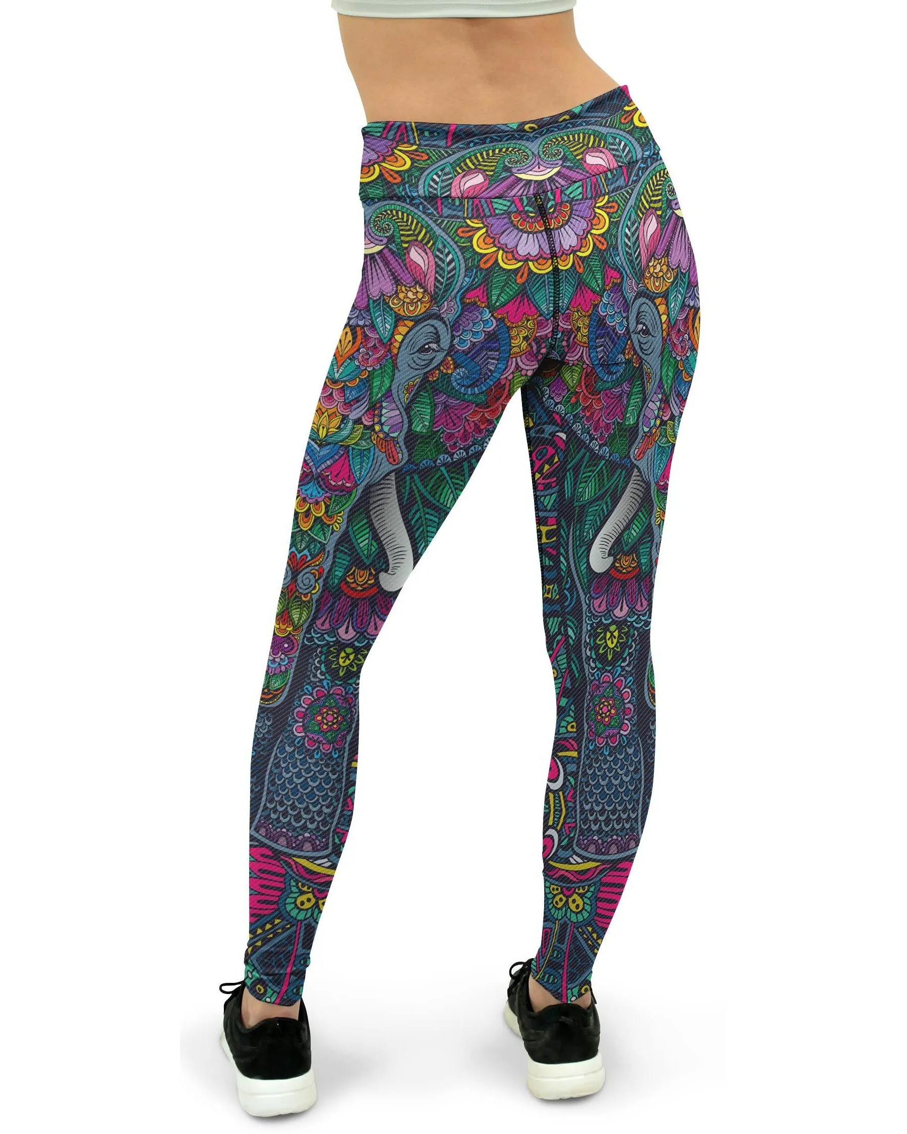 Colorful Elephant Yoga Pants