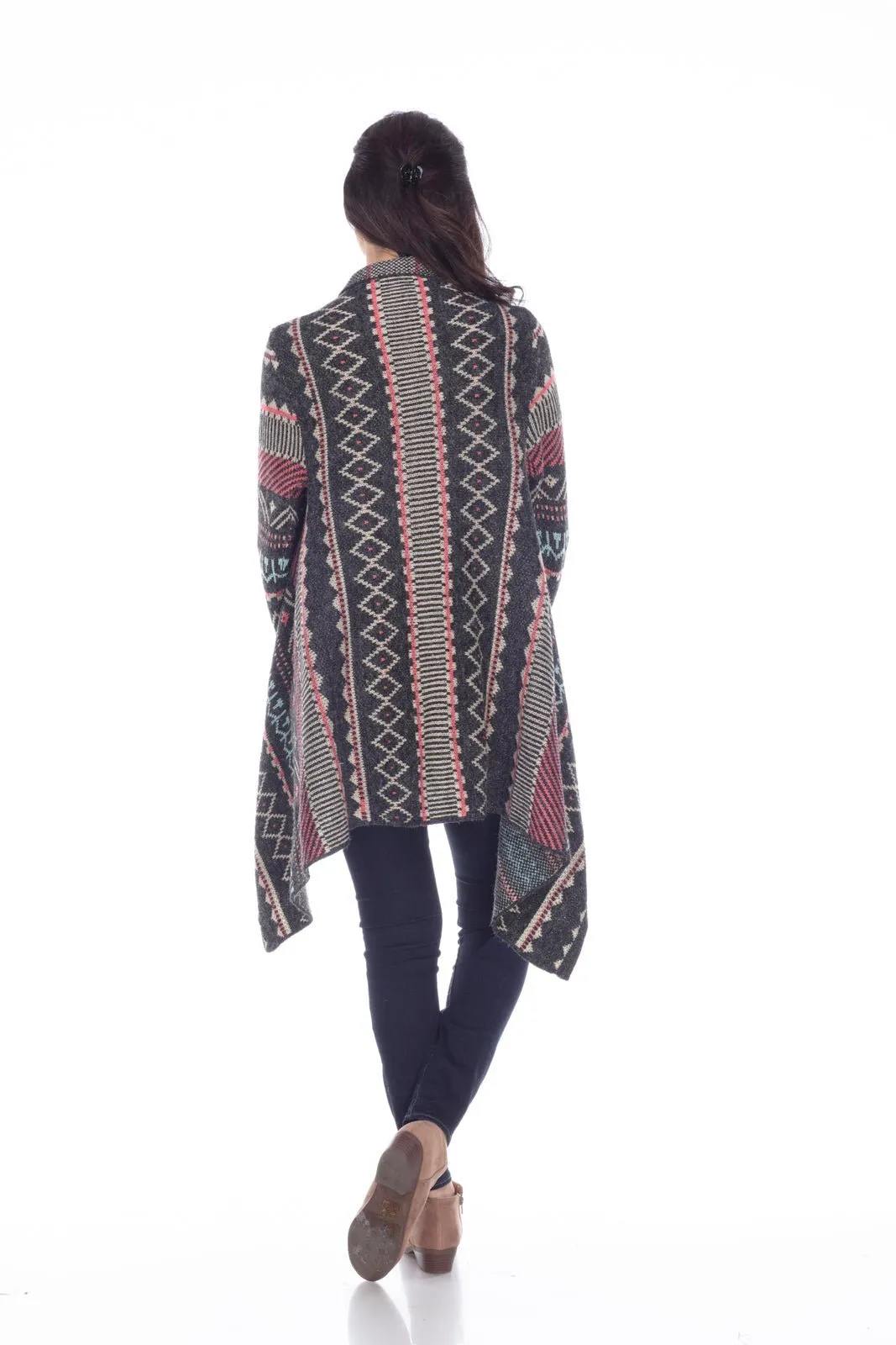 Desert Echo Open-Front Cardigan Sweater