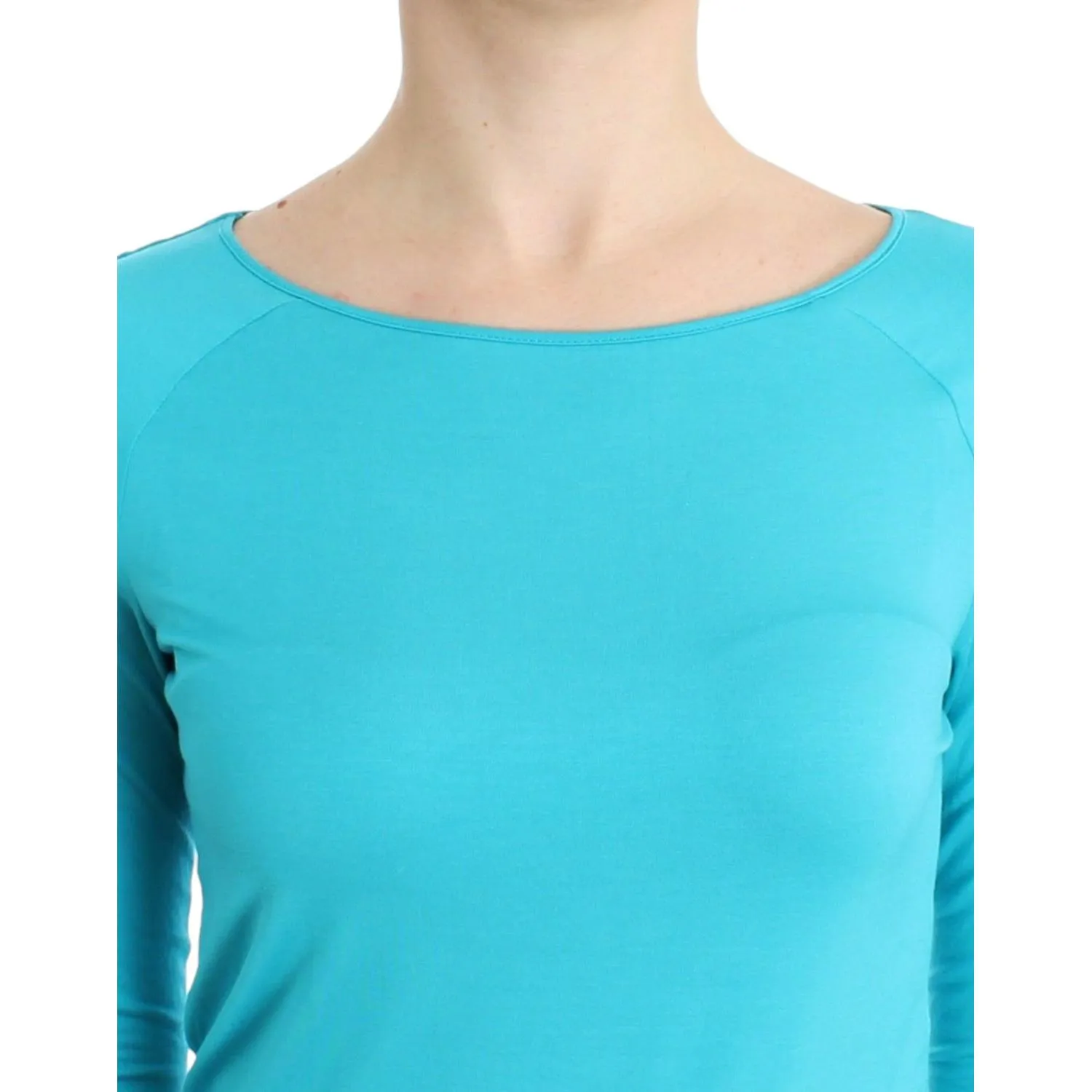 Ermanno Scervino Elegant Blue Modal Blend Top