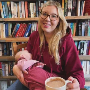 Fleece Lined Burgundy Breastfeeding Hoodie