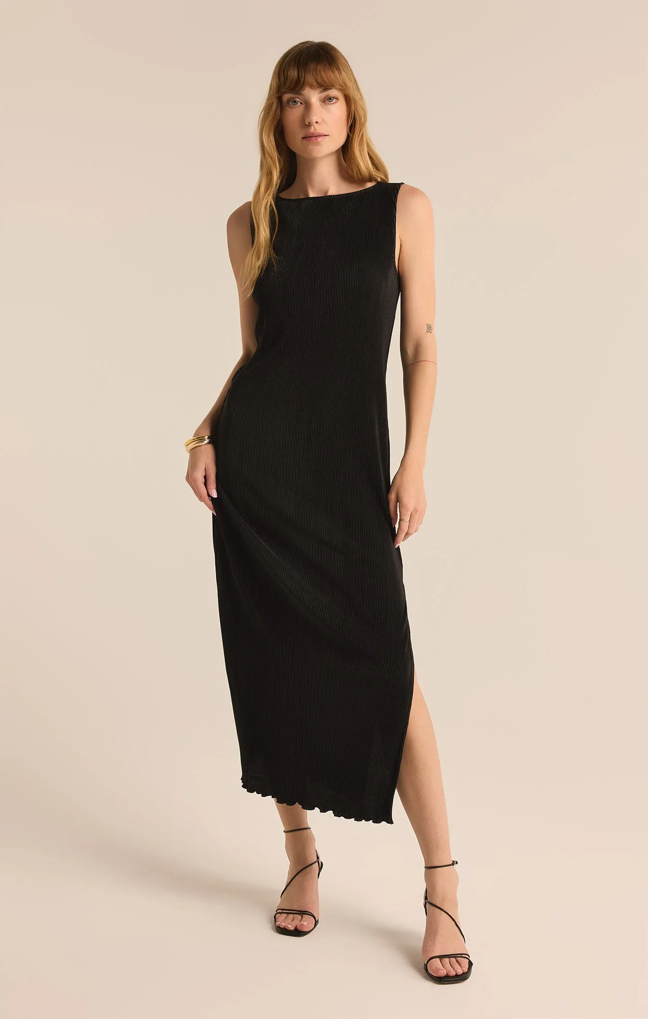 Gatsby Plisse Midi Dress