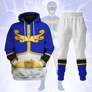 Gearhomie Megaforce Blue Ranger Hoodies Sweatshirt T-shirt Hawaiian Sweatpants