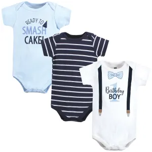 Hudson Baby Cotton Bodysuits, Birthday Boy