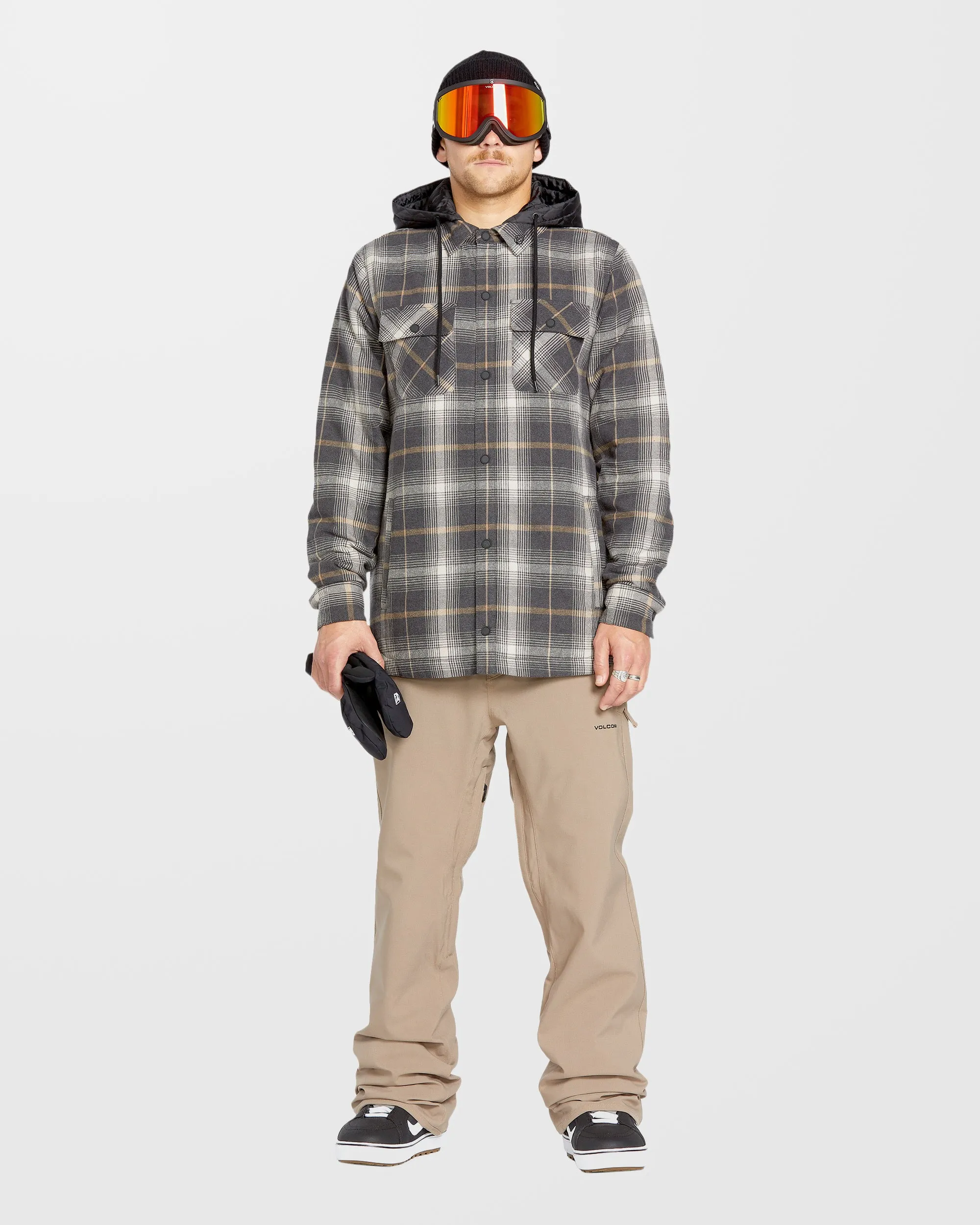 Insulated Riding Flannel Jacket - Stone