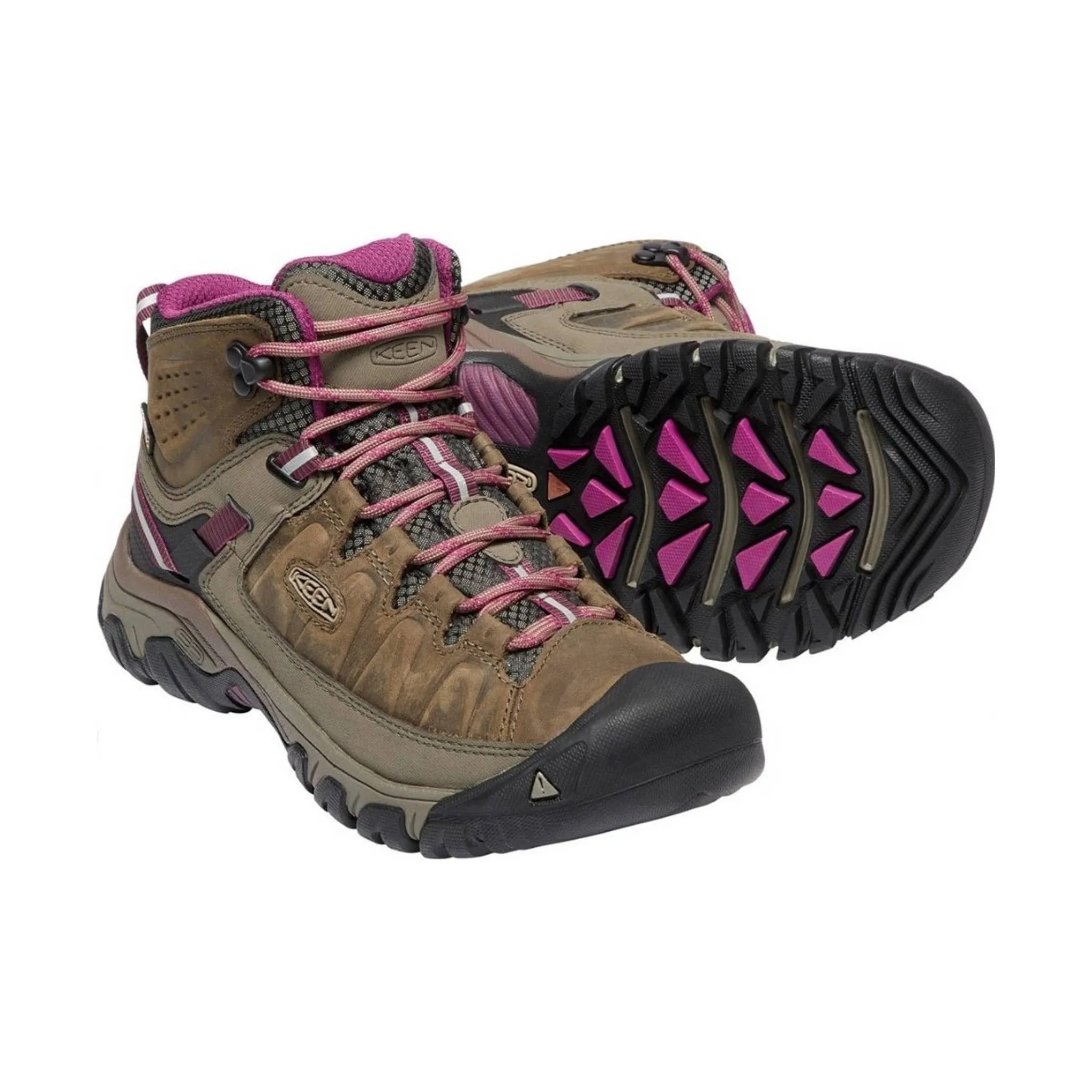 KEEN Women's Targhee III Mid Waterproof Boot - Weiss/ Boysenberry - ONLINE STORE CREDIT/EXCHANGE ONLY