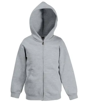 Kids classic hooded sweatshirt jacket | Heather Grey