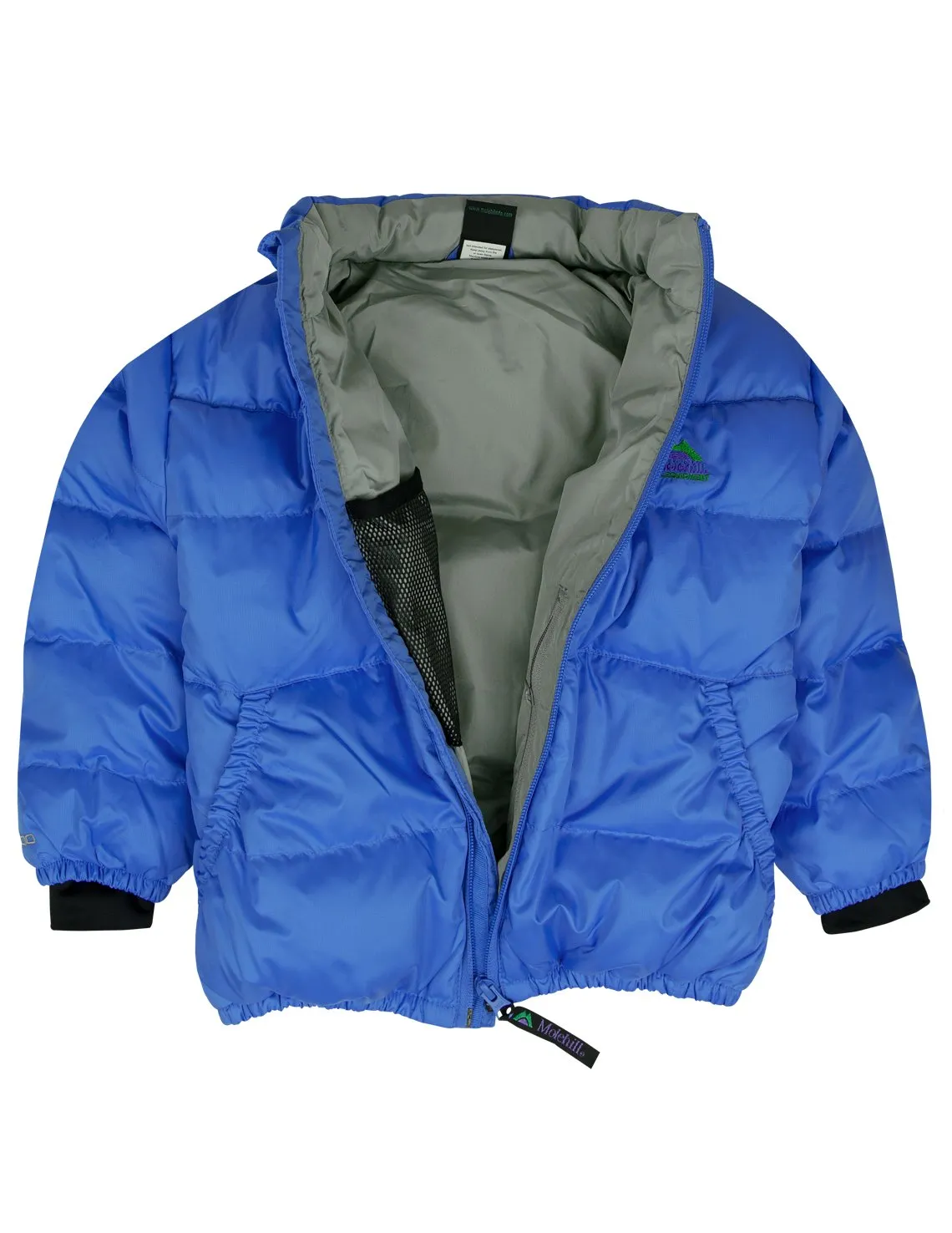 Kids Down Hooded Jacket - Azure