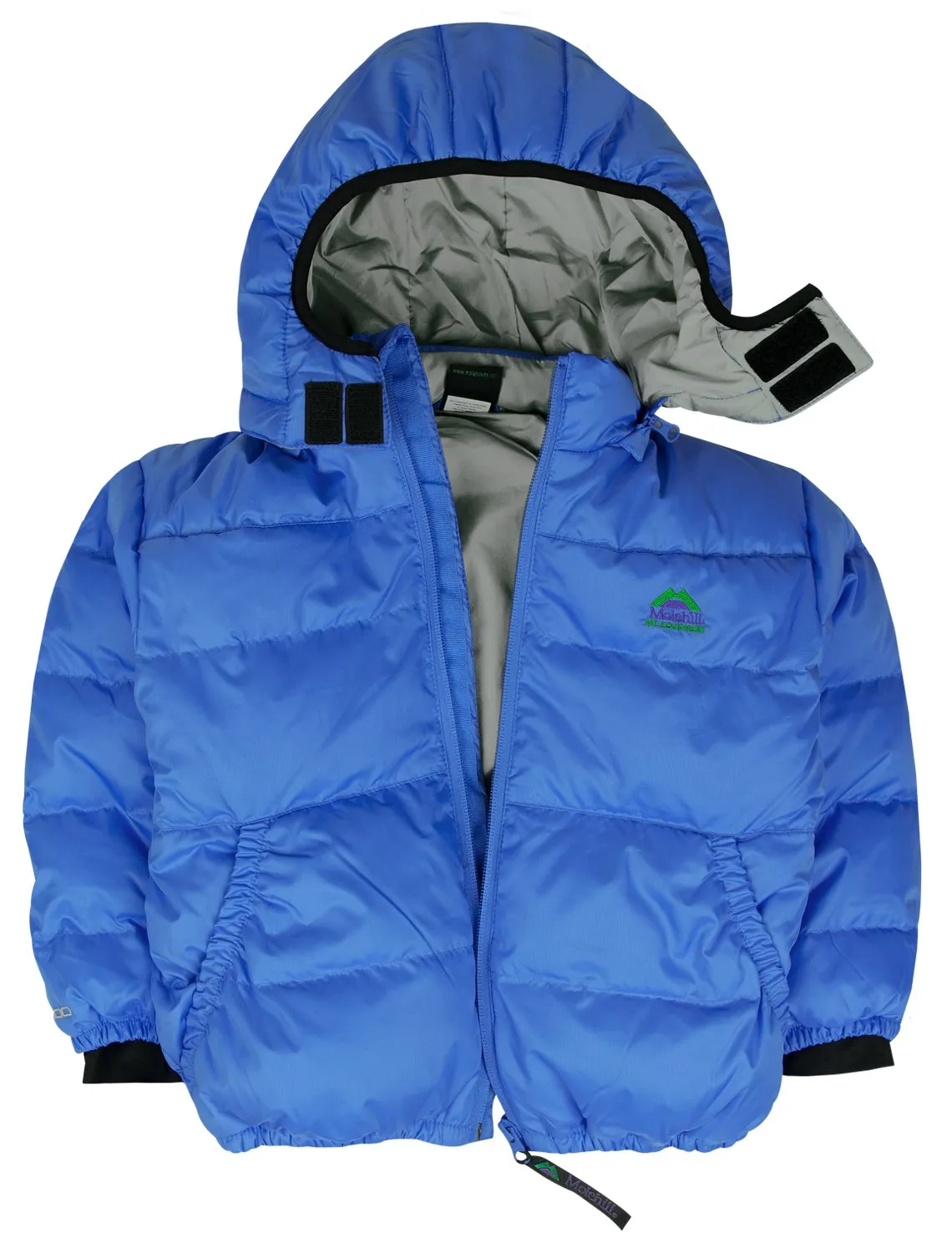 Kids Down Hooded Jacket - Azure