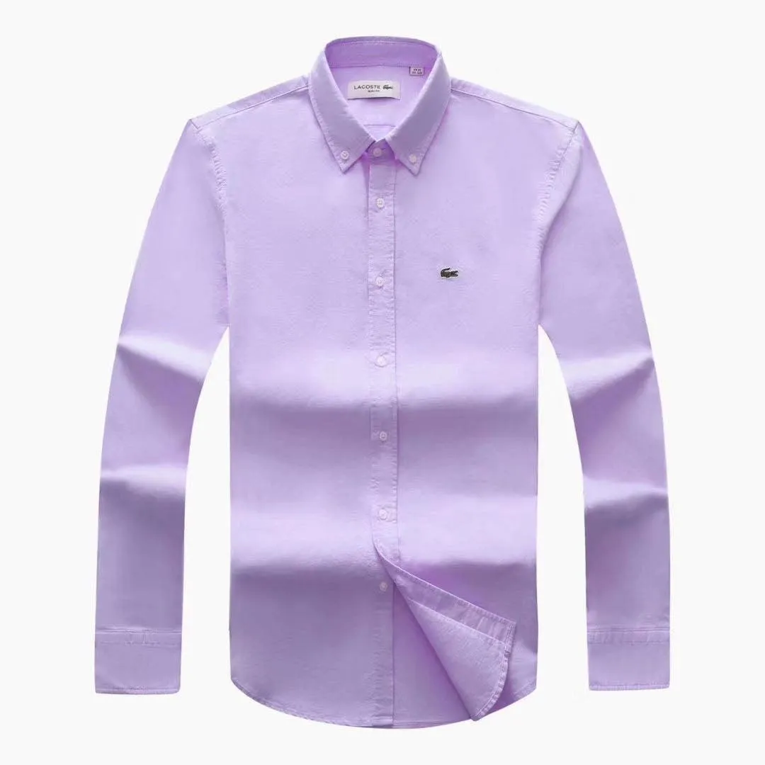 Lacoste Custom Fits Long sleeve Purple Shirts