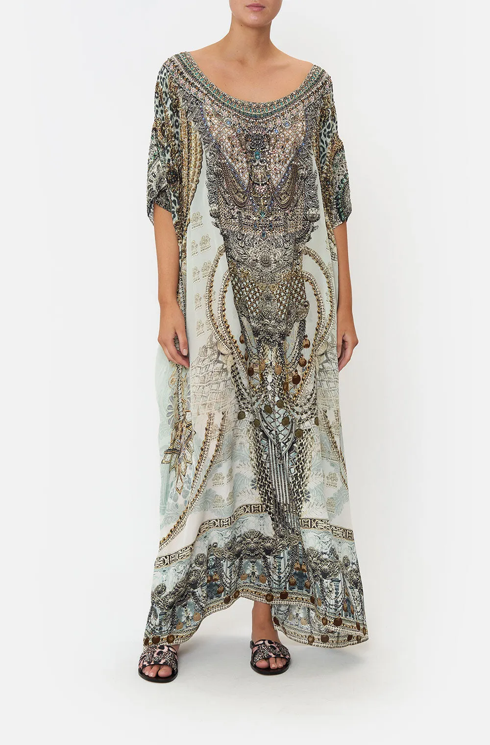 LUXE ROUND NECK KAFTAN FREE ESPIRITU