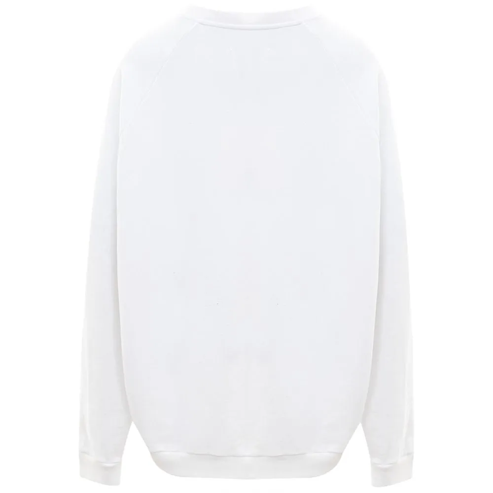 Maison Margiela Elegant Cotton Knit Sweater in Pristine White