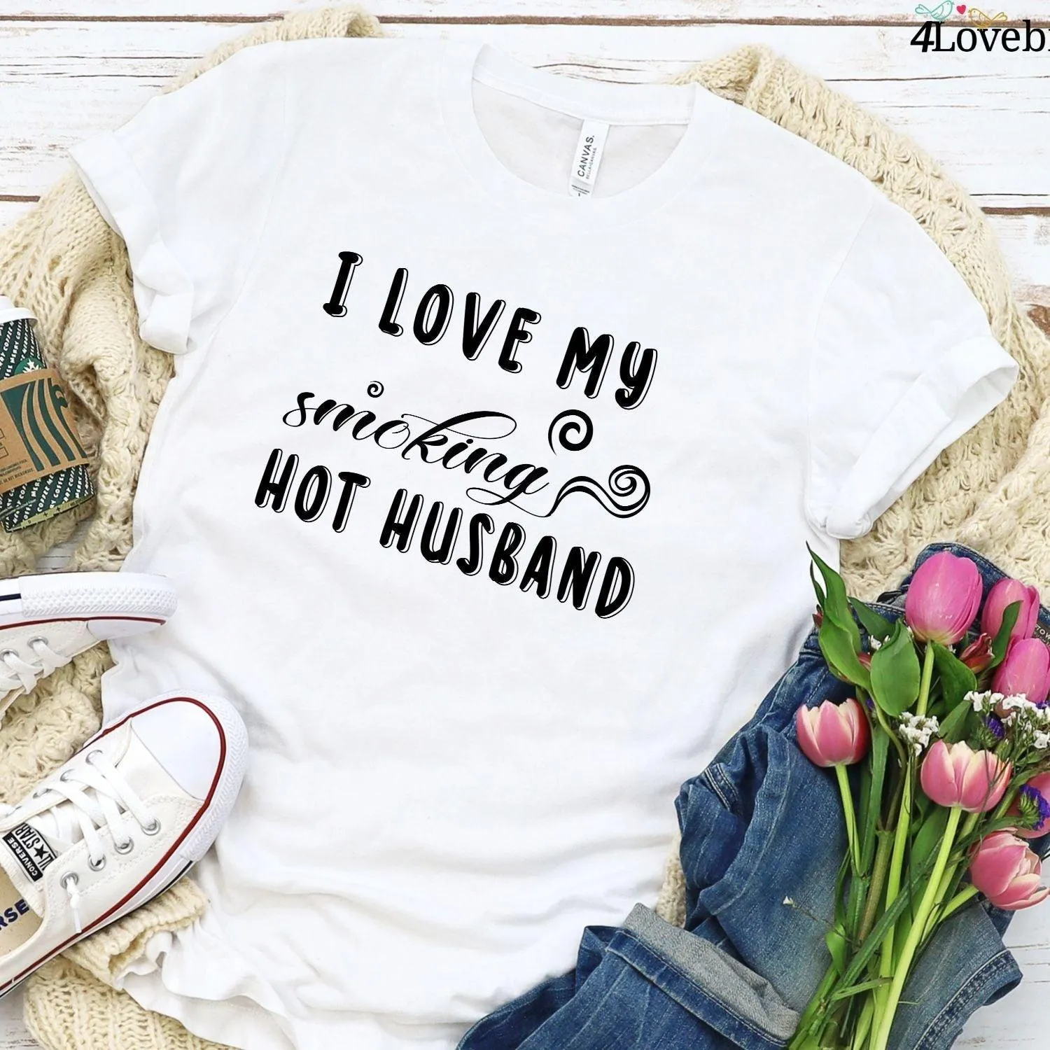 Matching Husband & Wife Outfits: I Love My Smoking Hot Husband Apparel