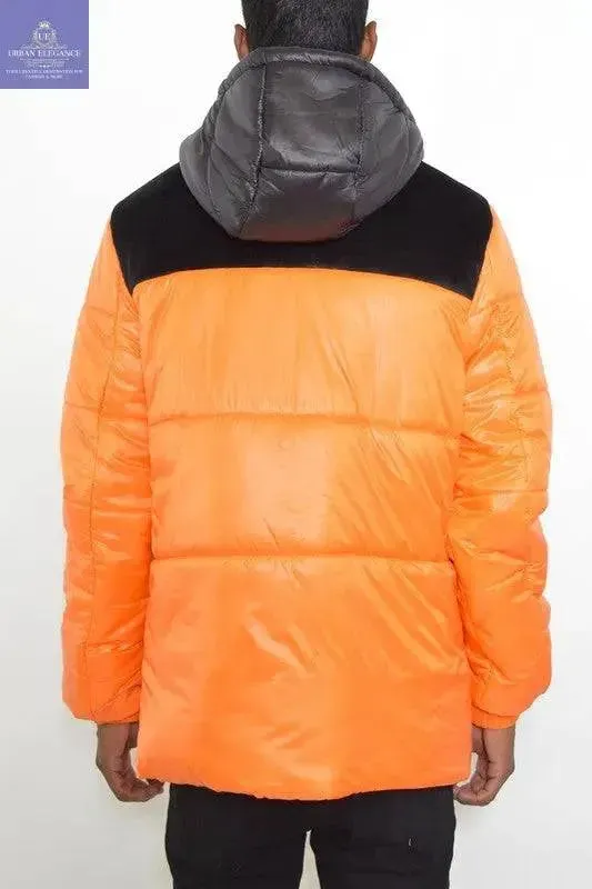 MENS PADDED BUFFLE PUFFER JACKET