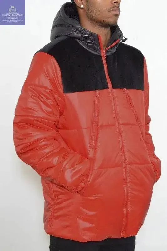 MENS PADDED BUFFLE PUFFER JACKET