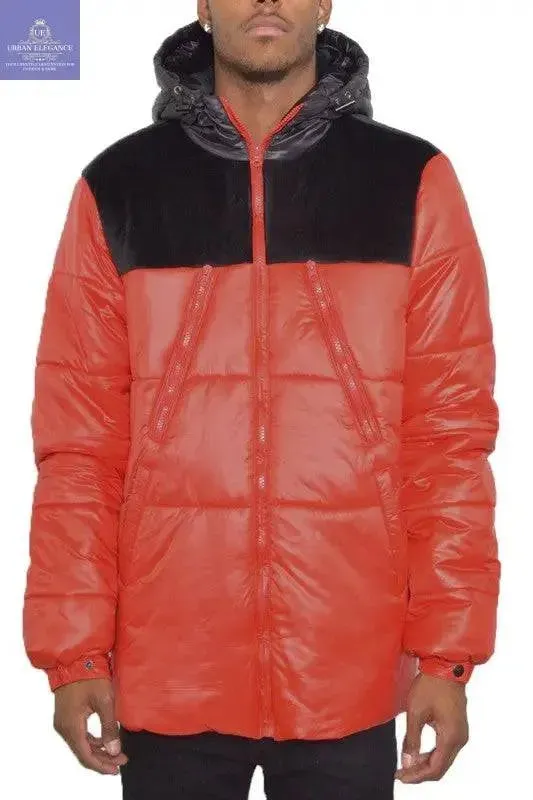 MENS PADDED BUFFLE PUFFER JACKET