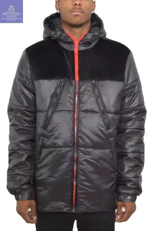 MENS PADDED BUFFLE PUFFER JACKET