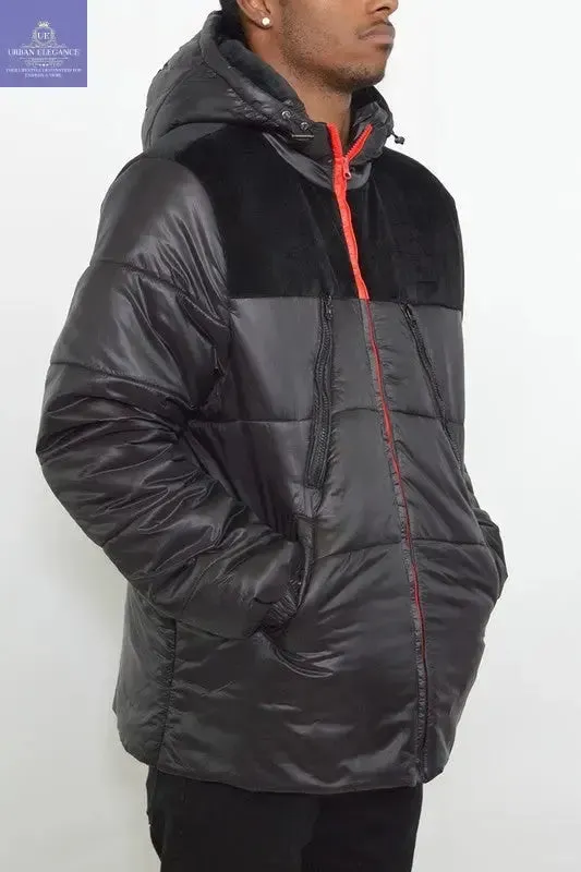 MENS PADDED BUFFLE PUFFER JACKET