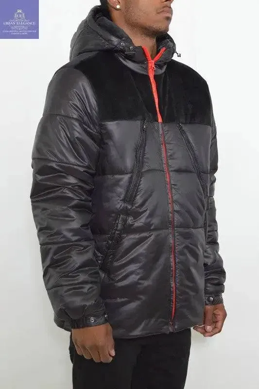 MENS PADDED BUFFLE PUFFER JACKET