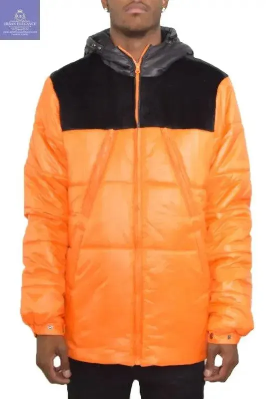 MENS PADDED BUFFLE PUFFER JACKET