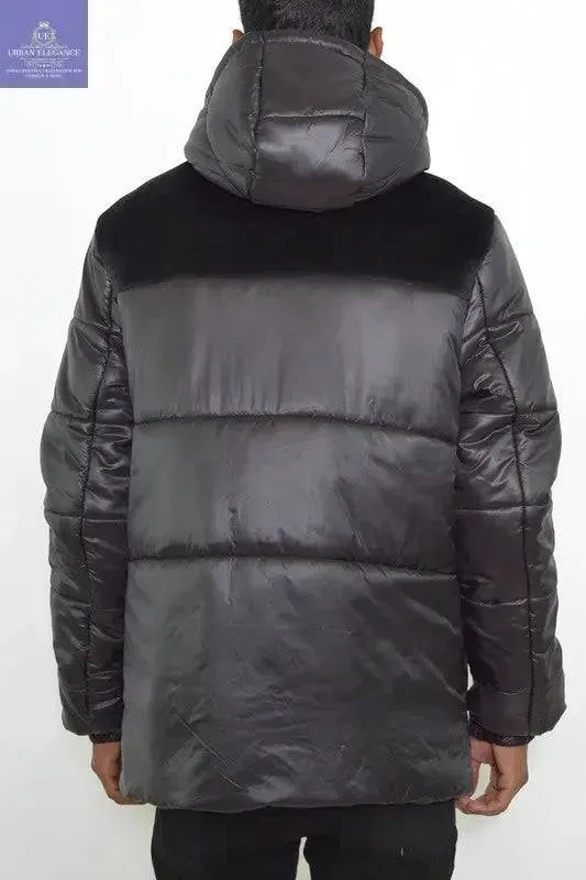 MENS PADDED BUFFLE PUFFER JACKET