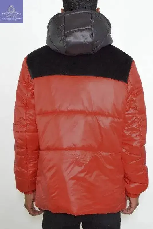 MENS PADDED BUFFLE PUFFER JACKET