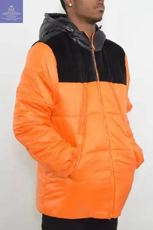 MENS PADDED BUFFLE PUFFER JACKET