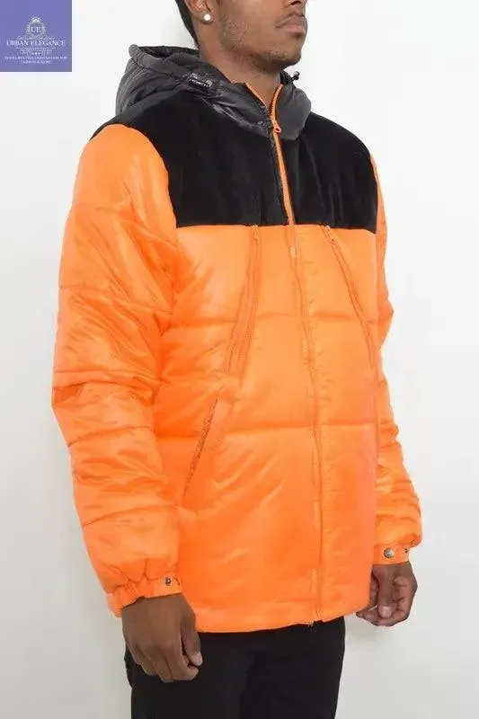 MENS PADDED BUFFLE PUFFER JACKET