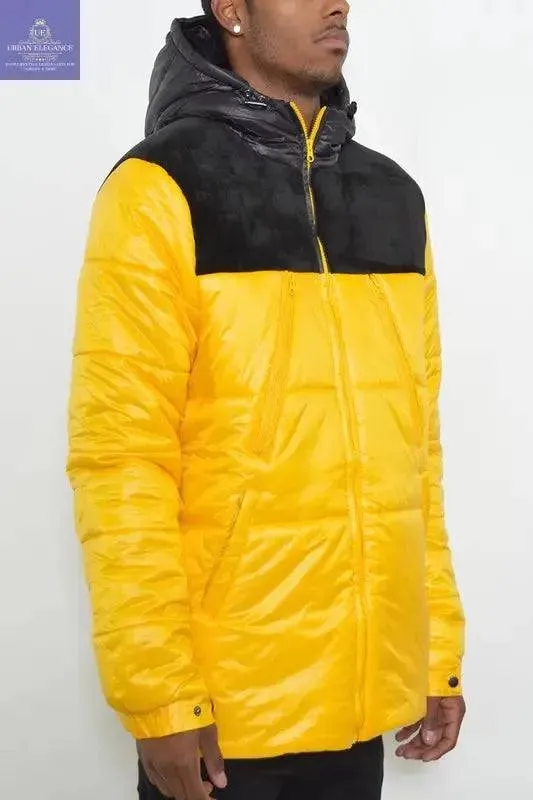 MENS PADDED BUFFLE PUFFER JACKET