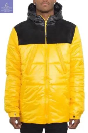 MENS PADDED BUFFLE PUFFER JACKET