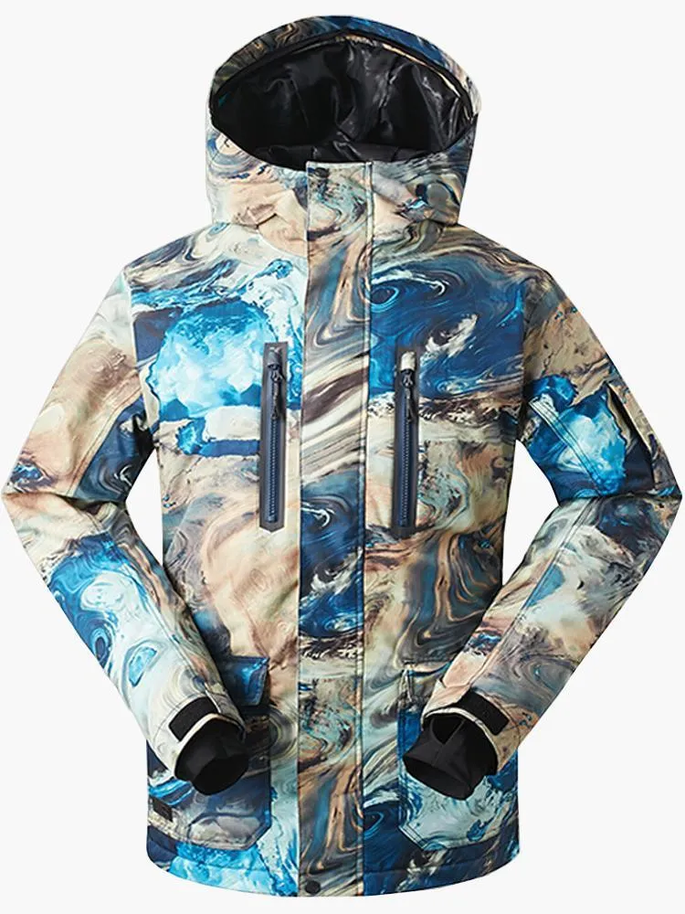 Men's Snowboard Jacket Suit Colorful High Windproof Waterproof Winter Ski Jacket set