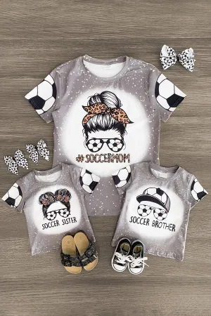 Mom & Kid - "Soccer Mom, Brother, Sister" Tops