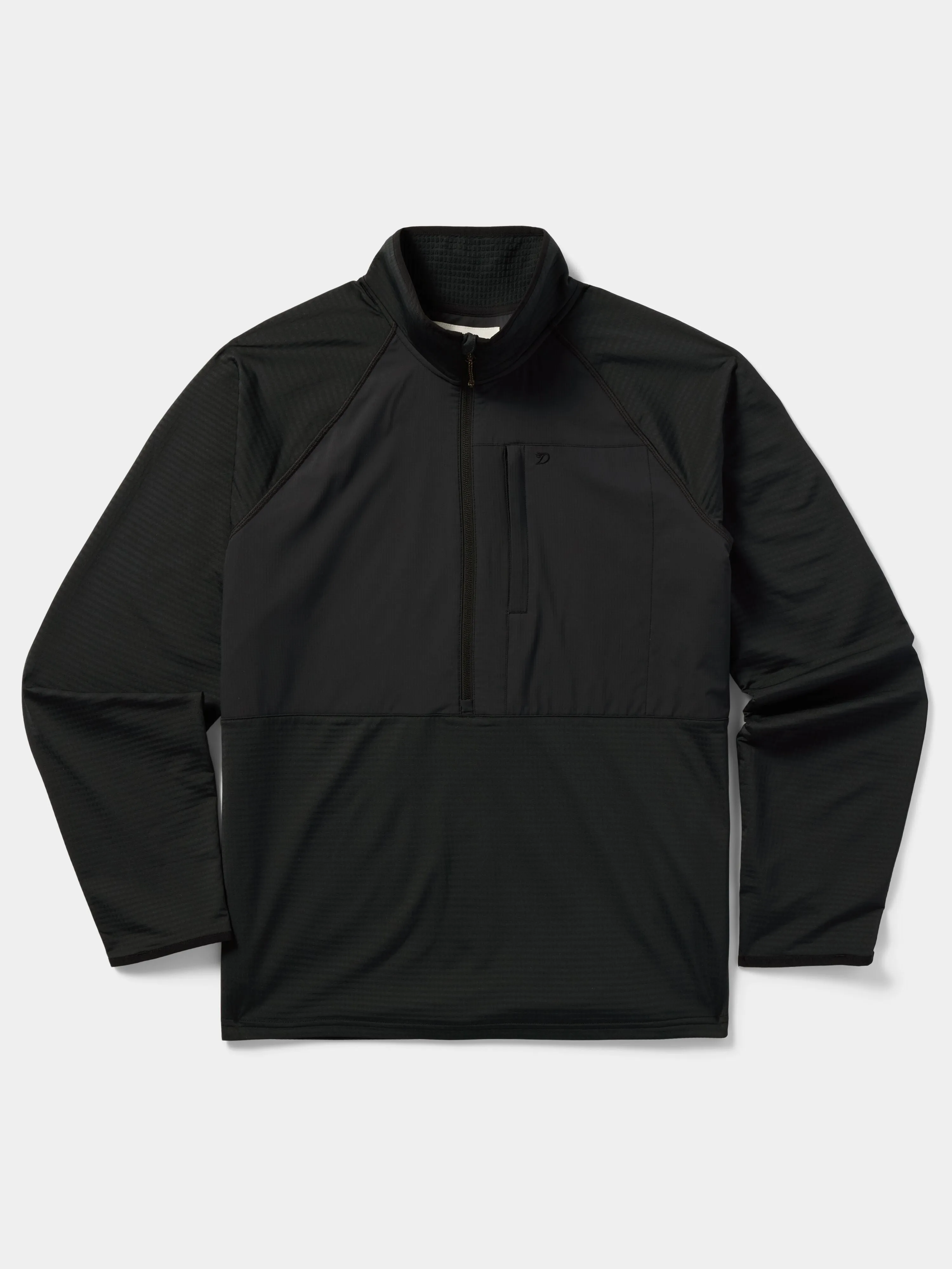 M's Lightweight Grid Tech Fleece 1/2 Zip - Black